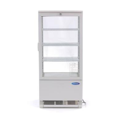 Maxima Lednice s vitrínou 43 cm - 78 l - bílá |  09400805